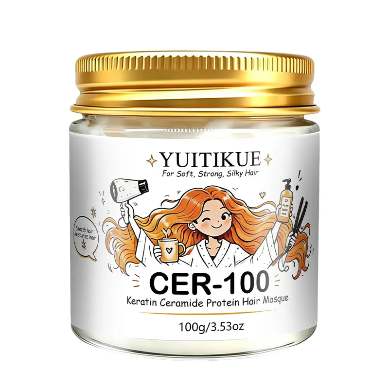 YUITIKUE CER-100 Keratin Ceramide Hair Mask Deep Conditioning Treatment