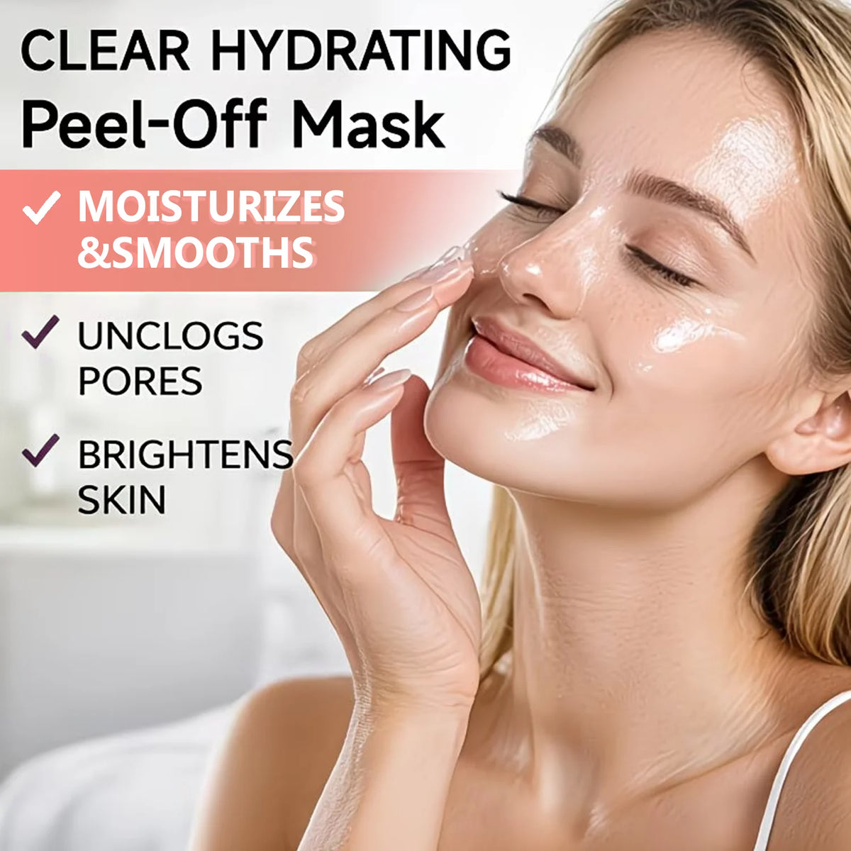 Collagen Hyaluronic Acid Peel Off Mask Hydrating Facial Treatment 60g