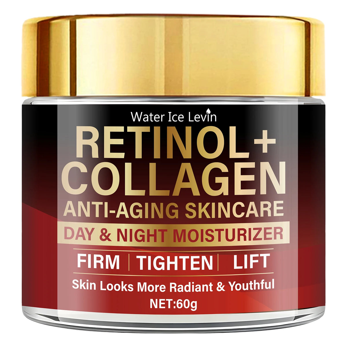 Water Ice Levin Retinol Collagen Anti Aging Face Cream Day Night