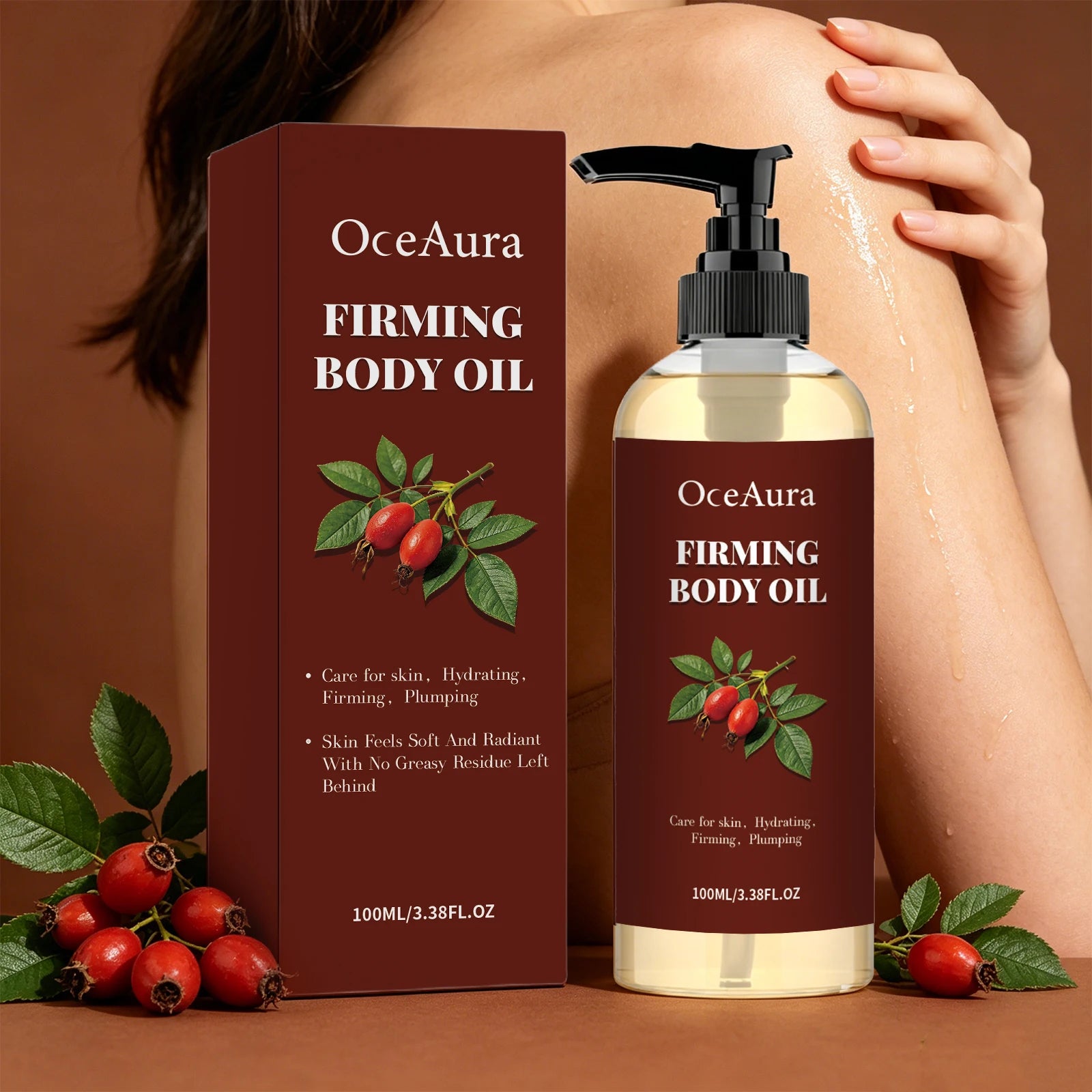 Hydrating Firming Body Oil for Skin Tightening and Elasticity - 3