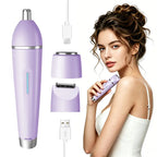 3-in-1 Waterproof Electric Hair Trimmer for Women