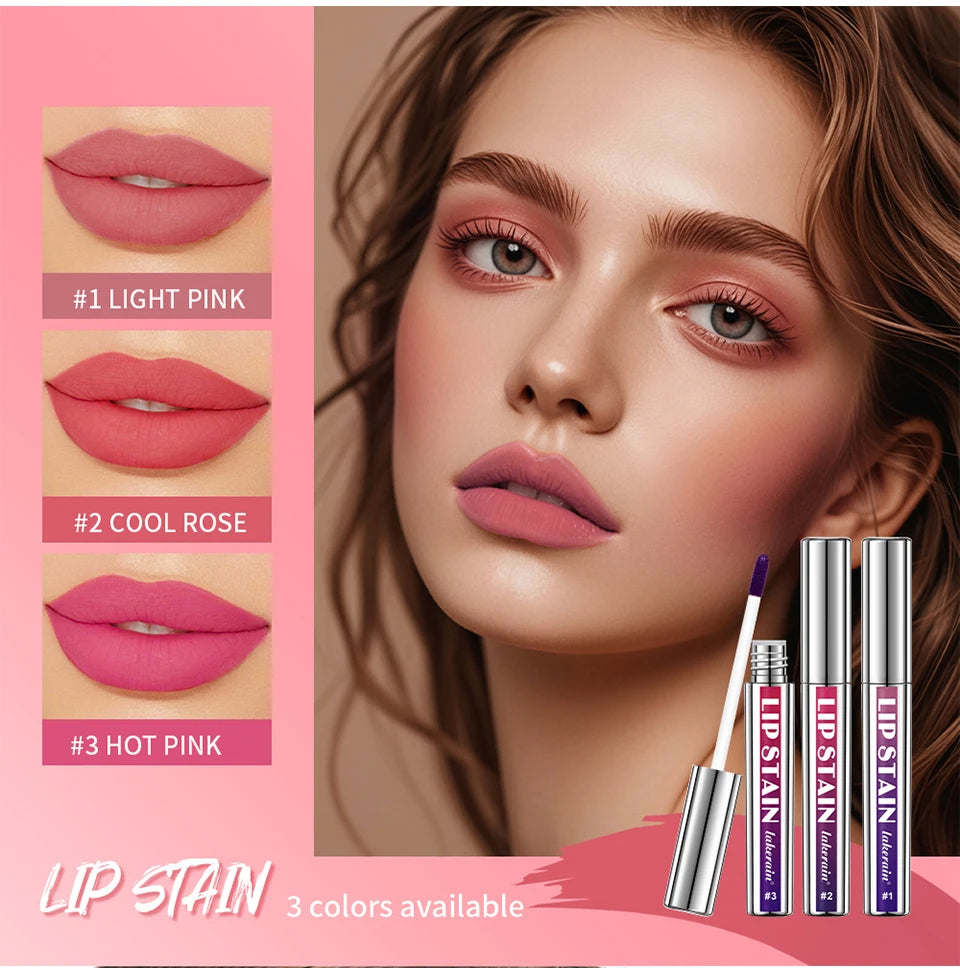 Waterproof Peel-Off Lip Stain for Long-Lasting Matte Color