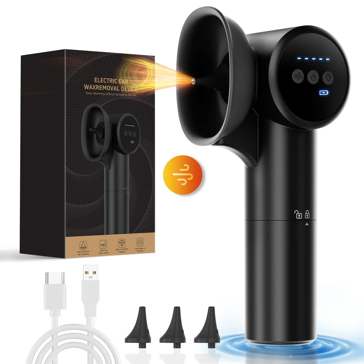 Electric Ear Wax Removal Irrigation Kit with Dryer