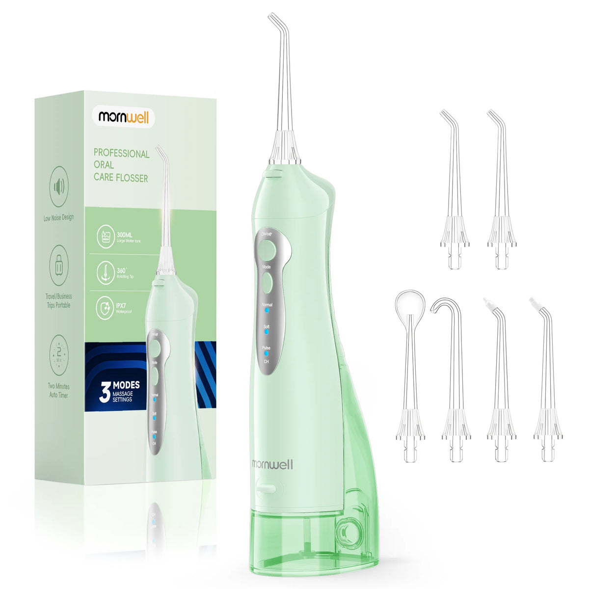 Portable Cordless Water Flosser for Teeth Cleaning