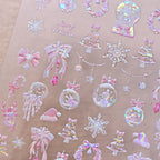 3D Christmas Cartoon Nail Art Stickers