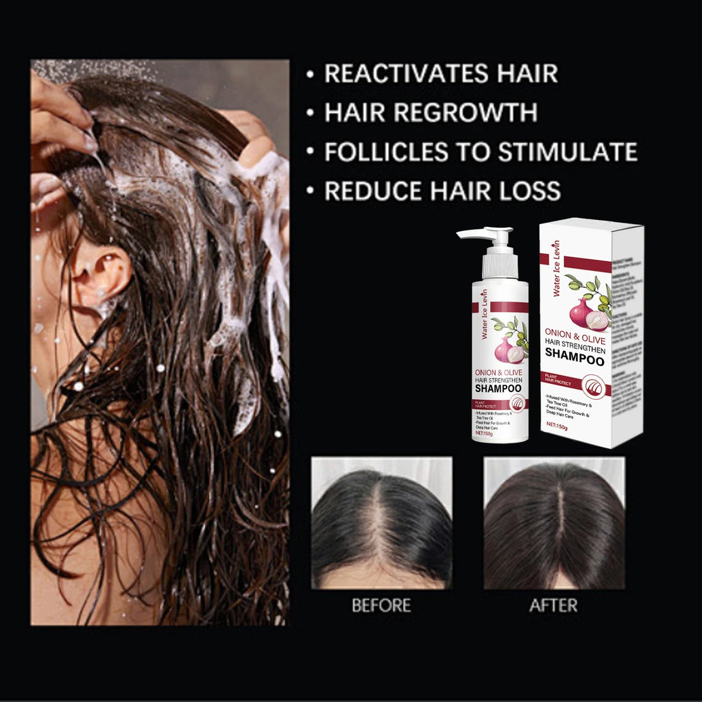 Onion and Olive Hair Strengthening Shampoo with Biotin and Rosemary Oil