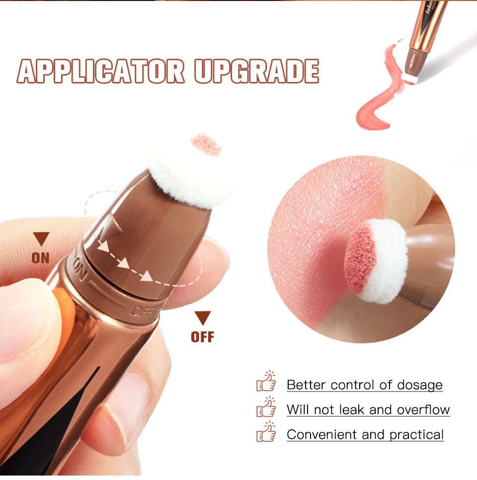 Liquid Face Contour and Highlighter Wand with Cushion Applicator - 17