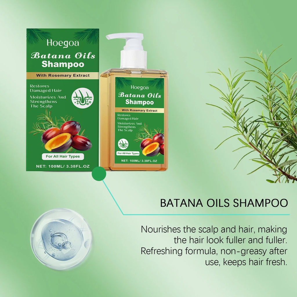 Batana Oil and Rosemary Extract Hair Shampoo for Scalp Nourishment 100ml