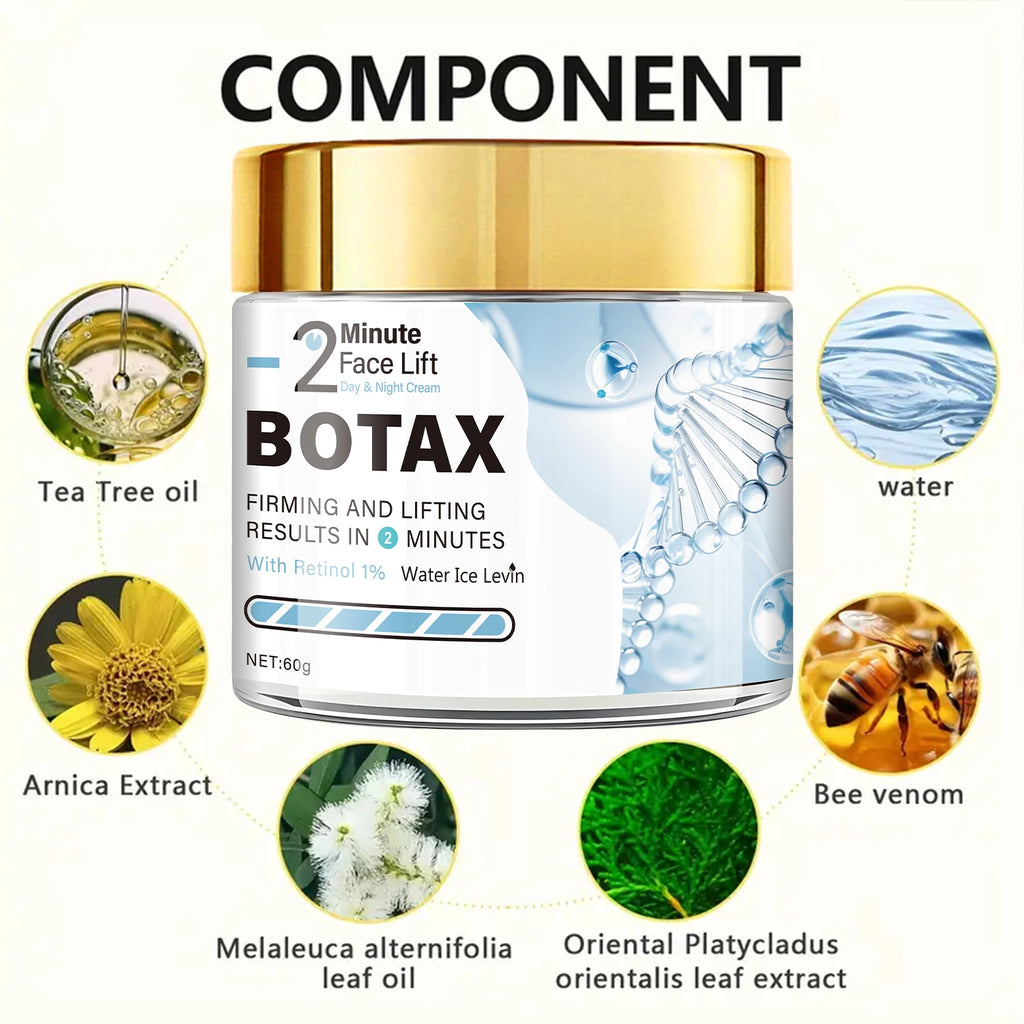 2 Minute Botax Face Lift Cream Hydrating Retinol Anti Aging Moisturizer