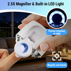 Electric Nail Clipper with LED Magnifier for Seniors and Kids