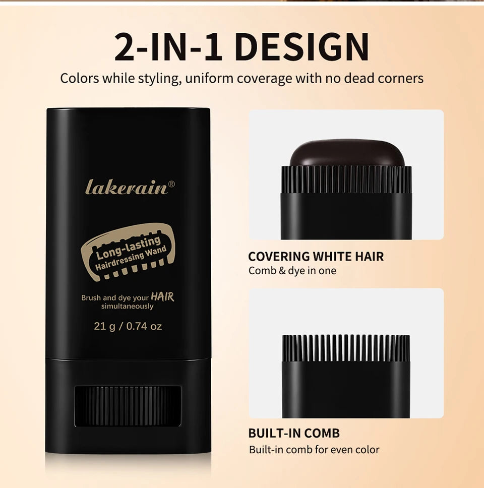 Temporary Hair Root Touch Up Stick for Gray Coverage