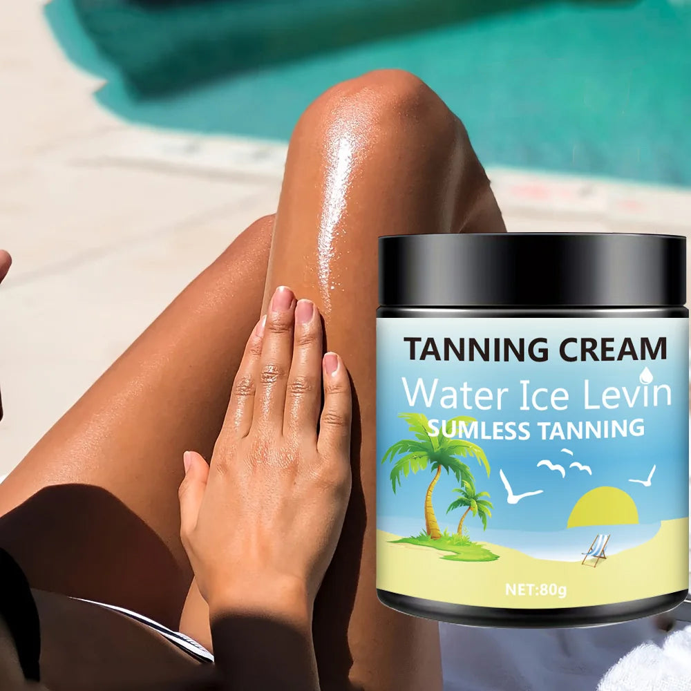 Water Ice Levin Body Tanning Lotion Sunless Bronzer Moisturizer
