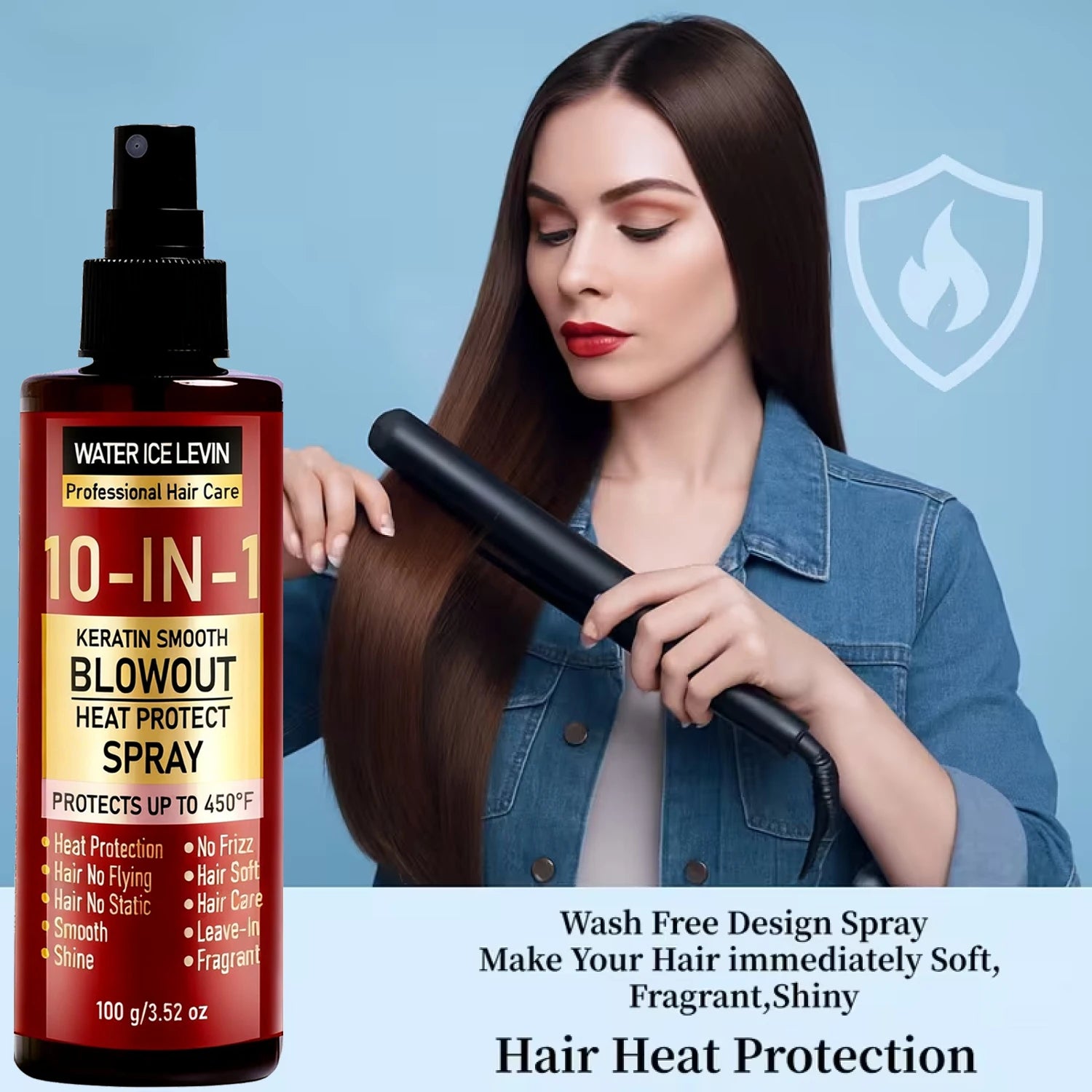 10 in 1 Keratin Heat Protect Hair Spray 100g