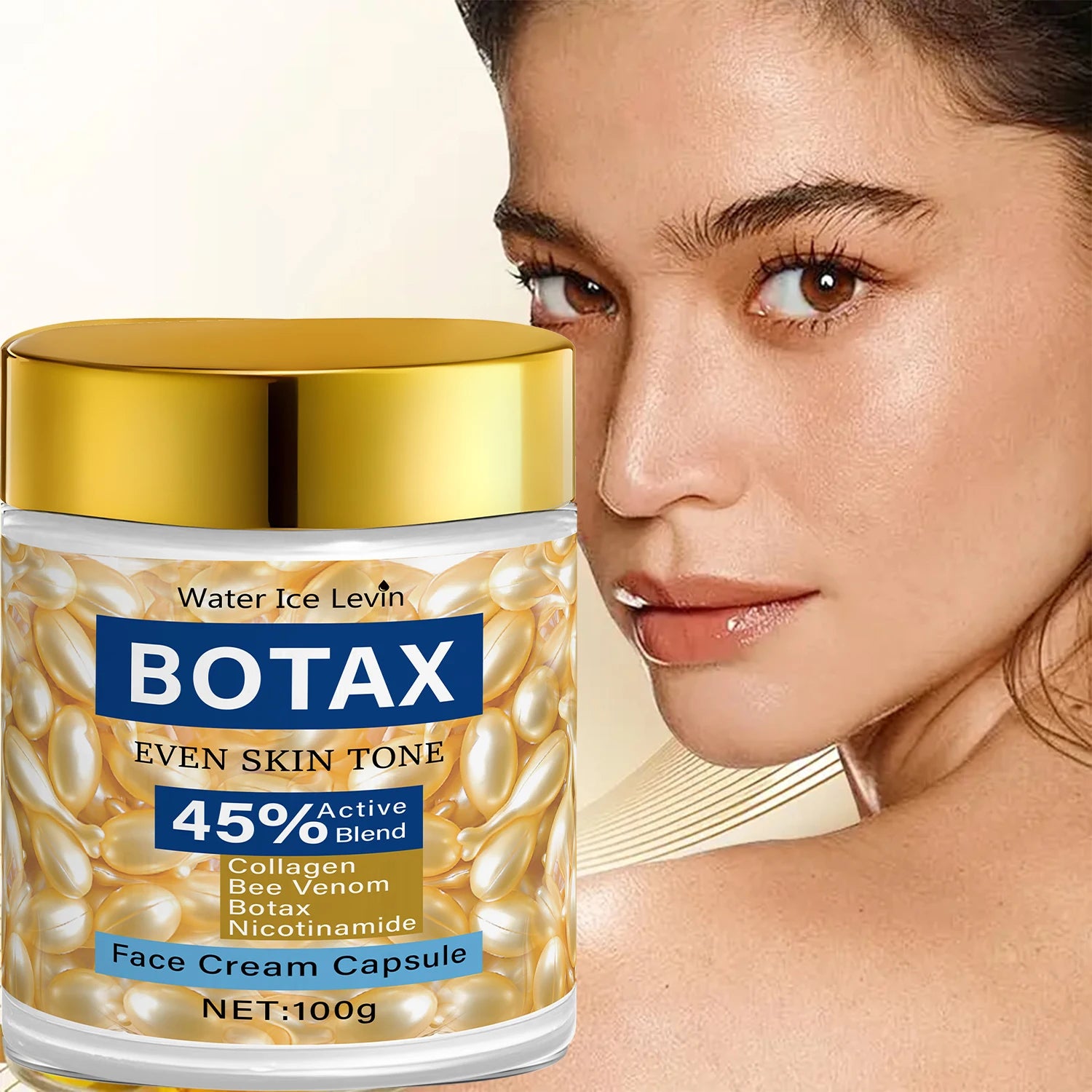 Water Ice Levin BOTAX Collagen Face Capsules Niacinamide Skin Cream - 1