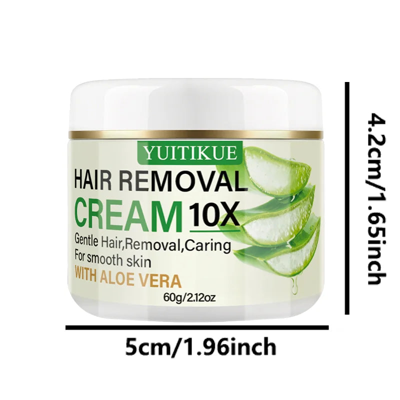 Aloe Vera Hair Removal Cream 60g Unisex Body Hair Remover - 16