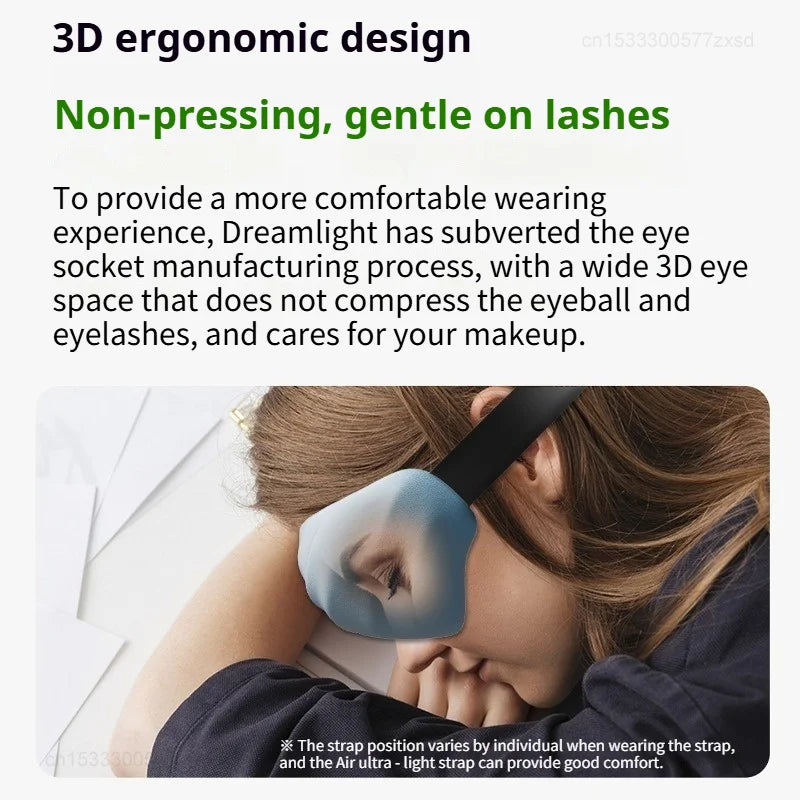 Dreamlight 4S Pro Memory Foam Sleeping Eye Mask Light Blocking Sleep Aid