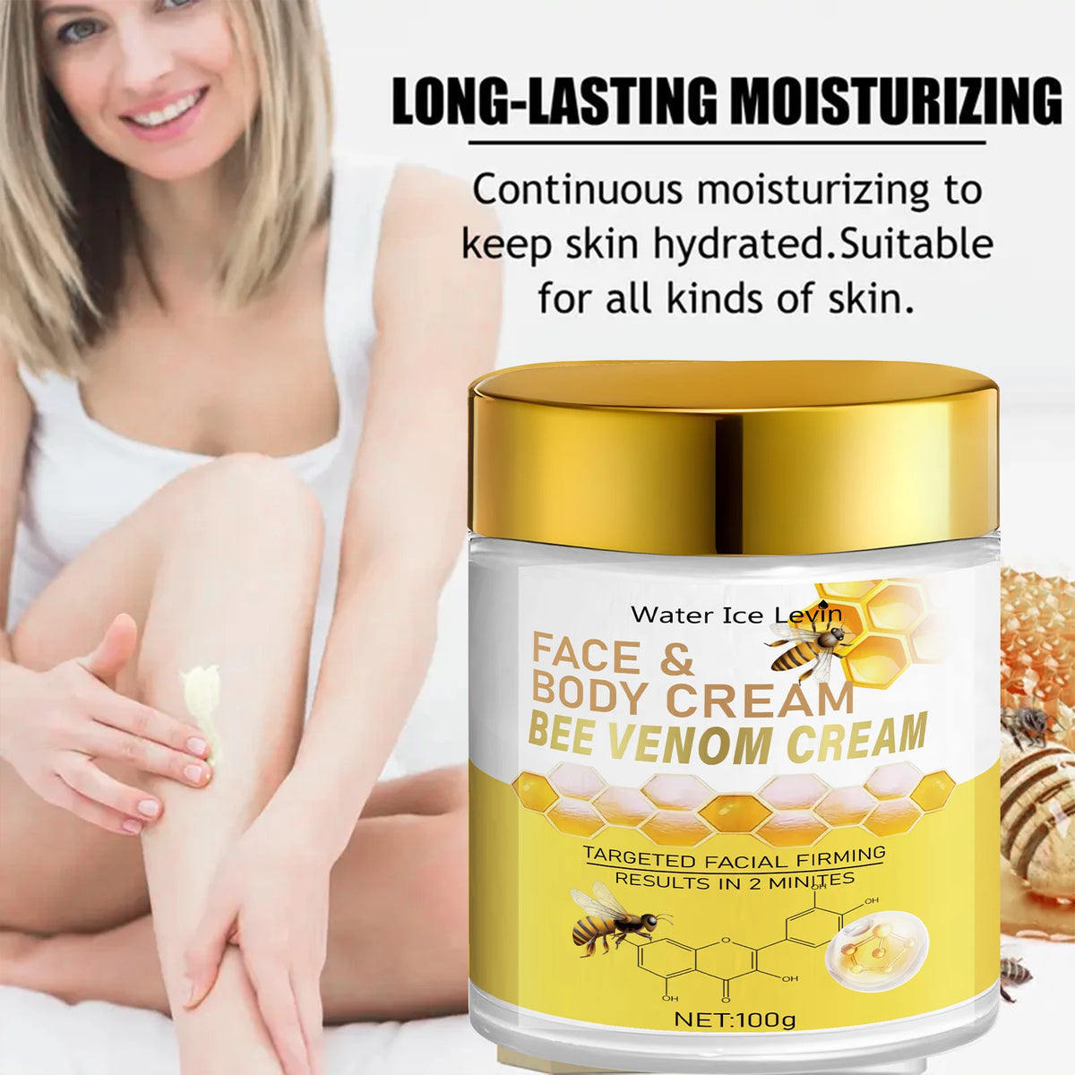 Bee Venom Firming Cream Anti Aging Face and Body Moisturizer