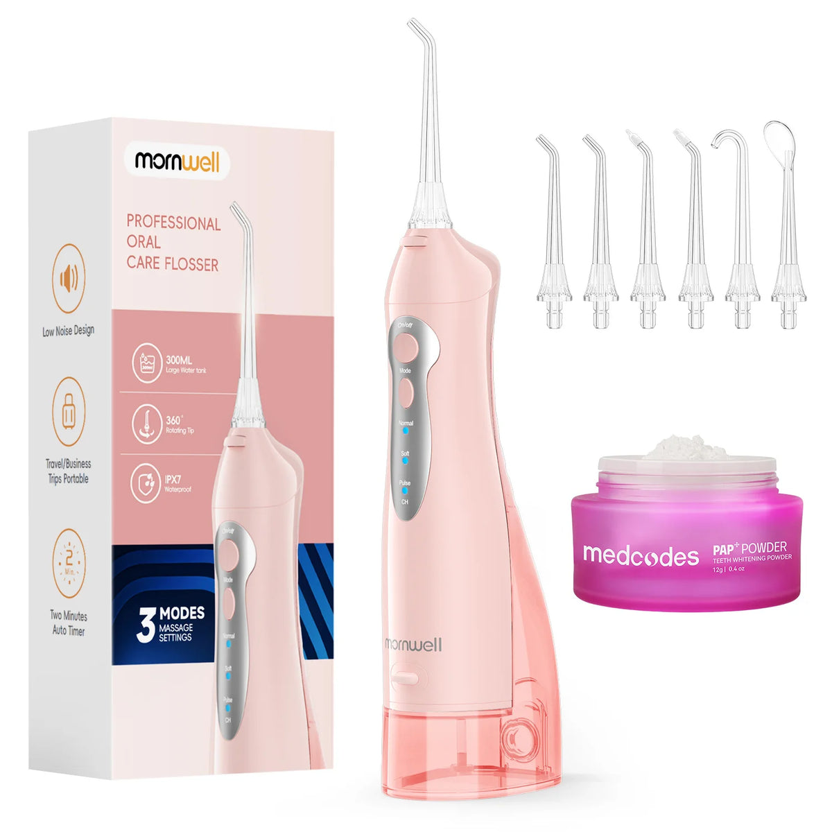 Cordless Portable Water Flosser for Teeth and Gum Health