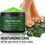 YUITIKUE Tea Tree Oil Foot Cream Moisturizing Treatment for Dry Feet