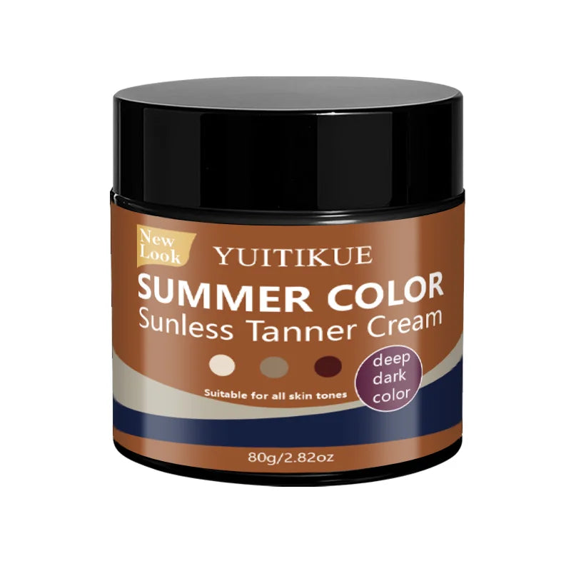 Yuitikue Self Tanning Cream Deep Dark Sunless Bronzer for Face and Body