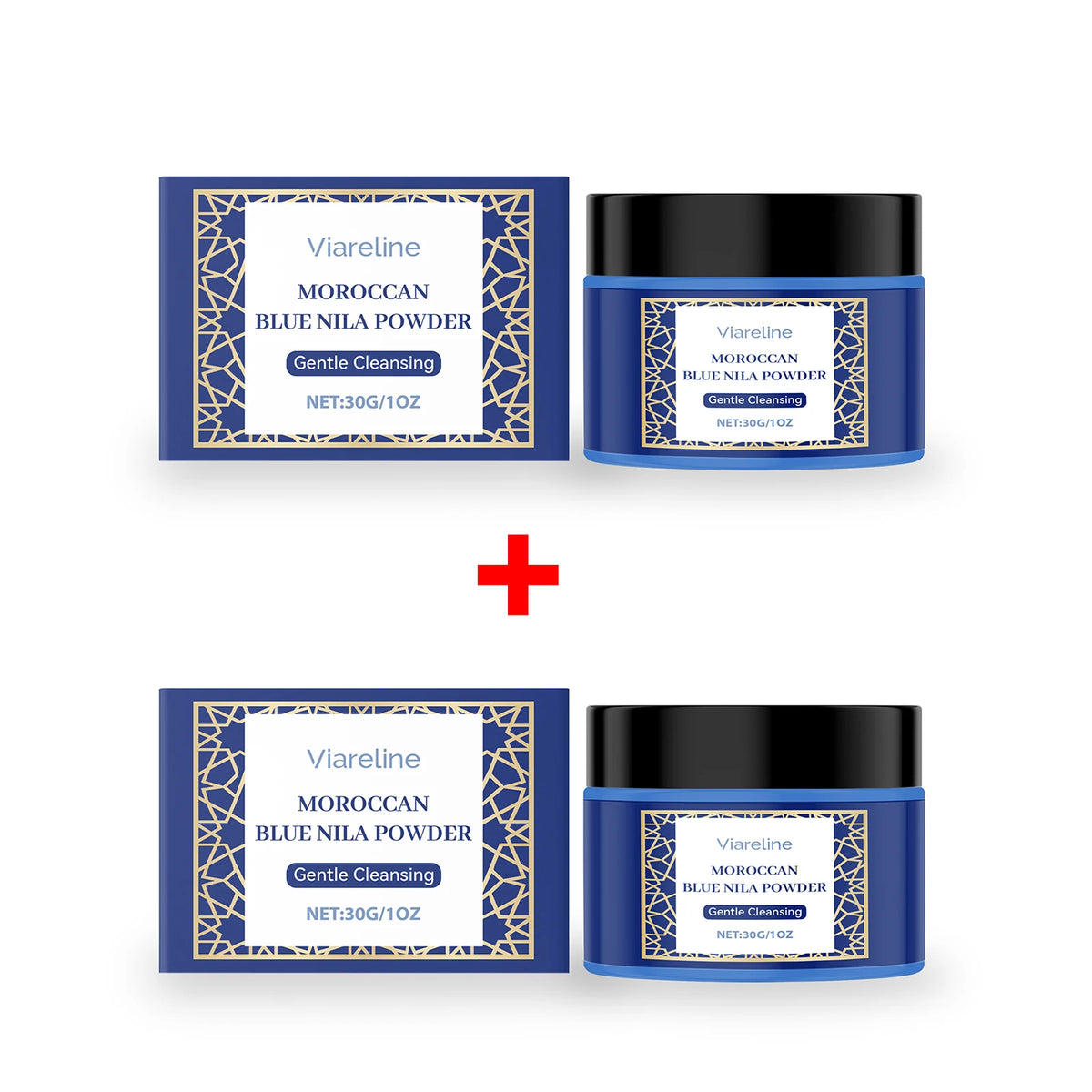 Moroccan Blue Nila Brightening Face Mask Powder