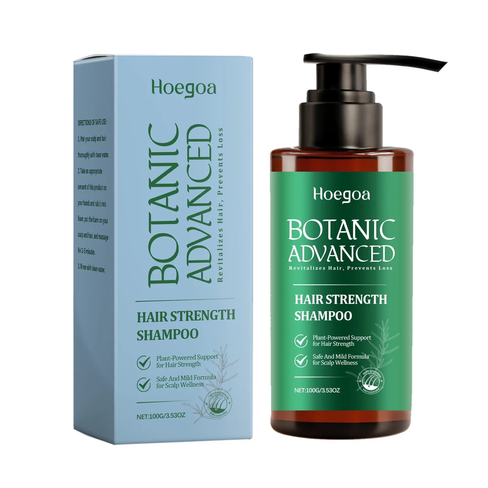 Botanic Hair Strength Shampoo for Scalp Care and Anti Hair Loss 100g