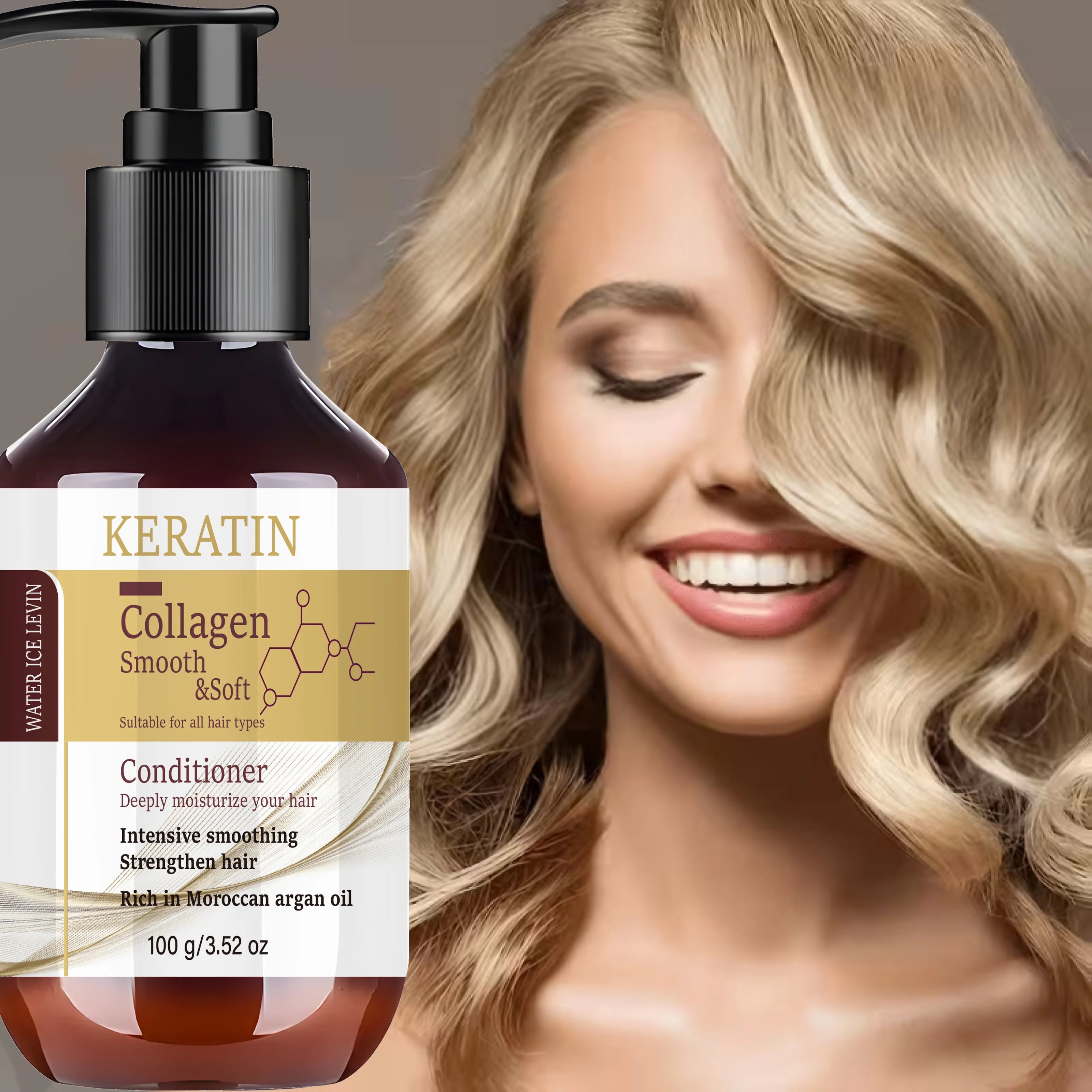 Keratin Collagen Hair Conditioner with Rosemary and Argan Oil 100g
