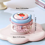 Portable Denture Cleaning Case with Rotary Brush