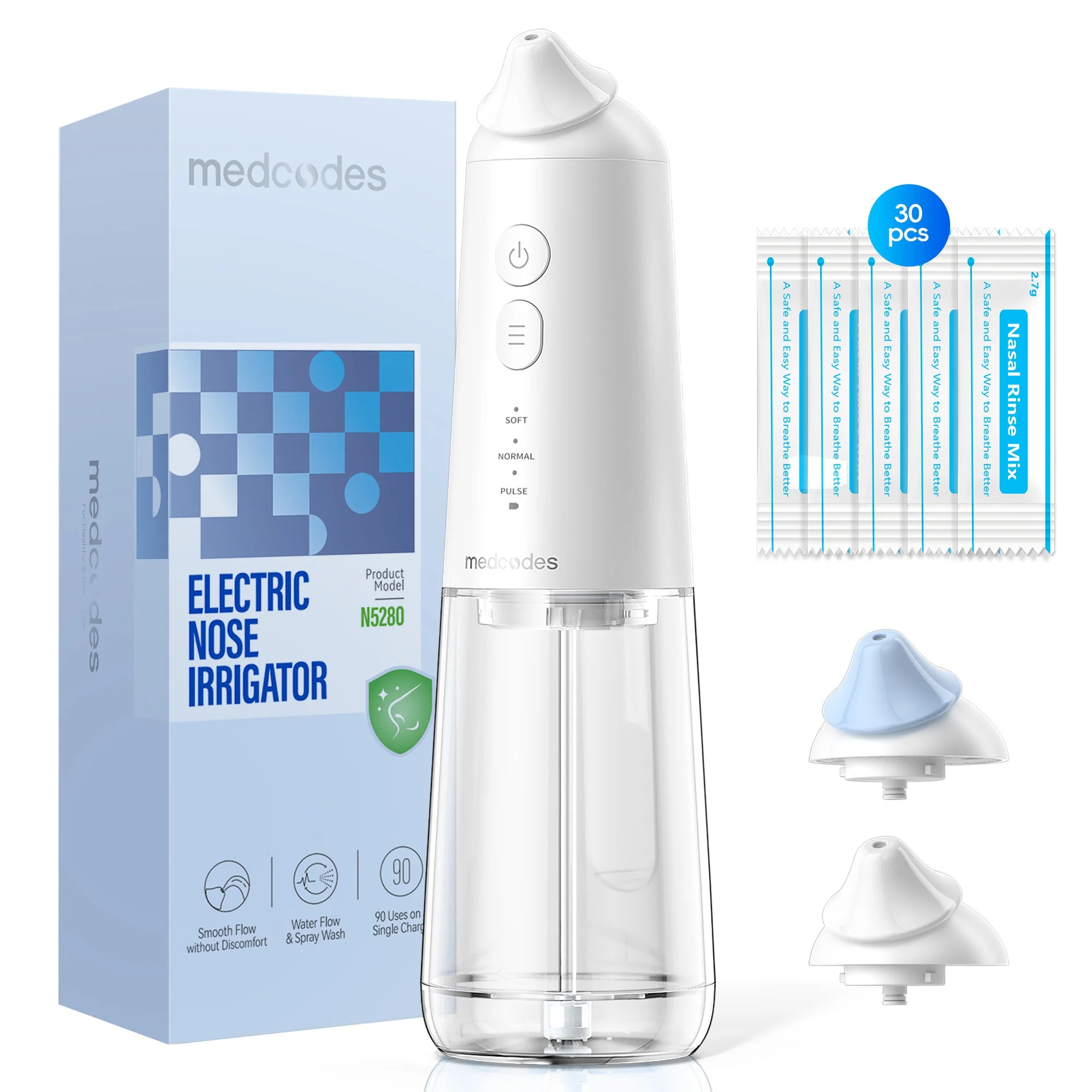 Electric Nasal Irrigation System for Sinus Relief and Allergy Care - 1