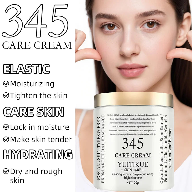 YUITIKUE 345 Face Cream 100g Firming Moisturizing Brightening Skincare - 5
