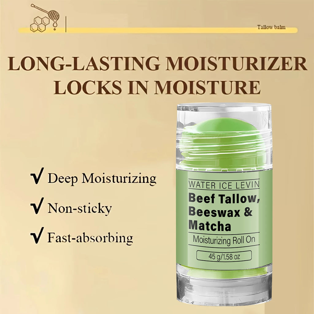 Collagen Matcha Tallow Balm Moisturizing Beef Tallow Beeswax Stick