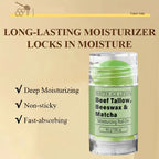 Collagen Matcha Tallow Balm Moisturizing Beef Tallow Beeswax Stick