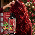 Burgundy 7 in 1 Hair Dye Shampoo with Natural Plant Extracts
