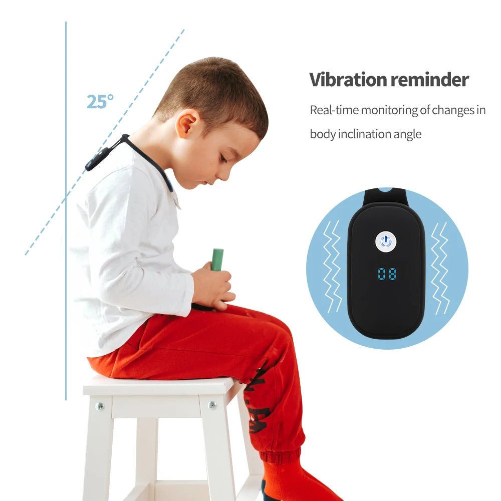 Smart Posture Corrector with LCD Vibration Reminder