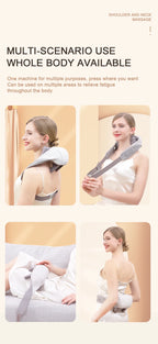 Wireless 6D Deep Tissue Neck and Shoulder Massager with Heat