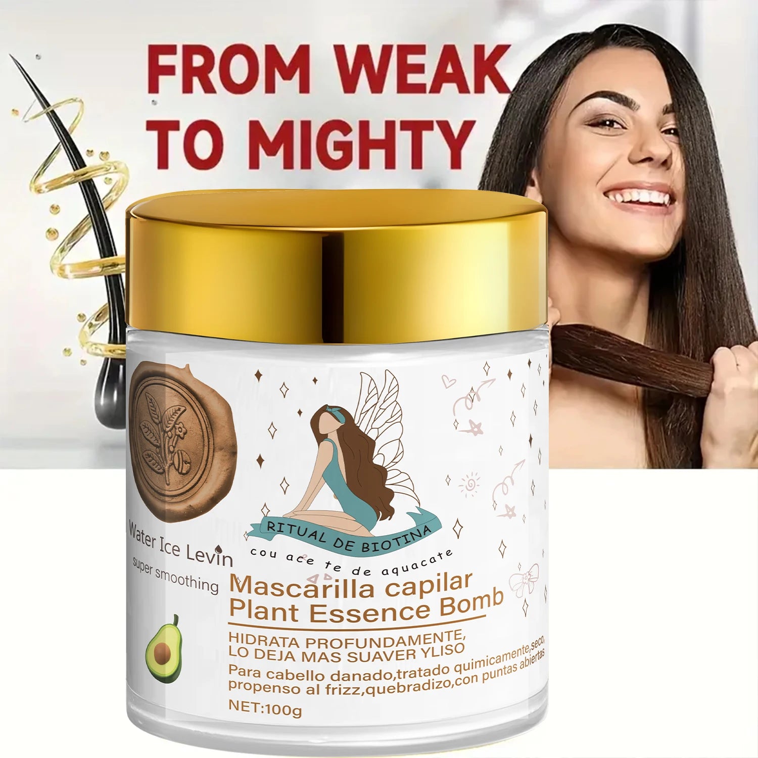 Plant-Based Essence Hair Mask 100g Moisturizing Repair Treatment
