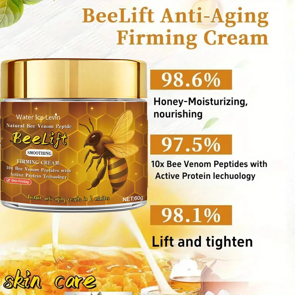 Bee Venom Peptide Firming Cream Anti Aging Moisturizer