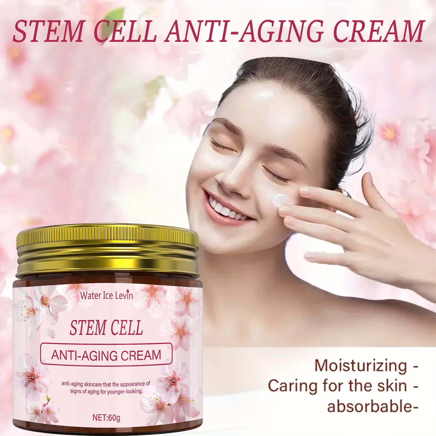 Water Ice Levin Stem Cell Anti Aging Face Cream Moisturizer - 5