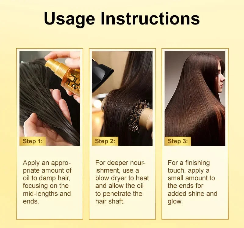 Amino Acid Hair Repair Oil for Smooth and Shiny Hair