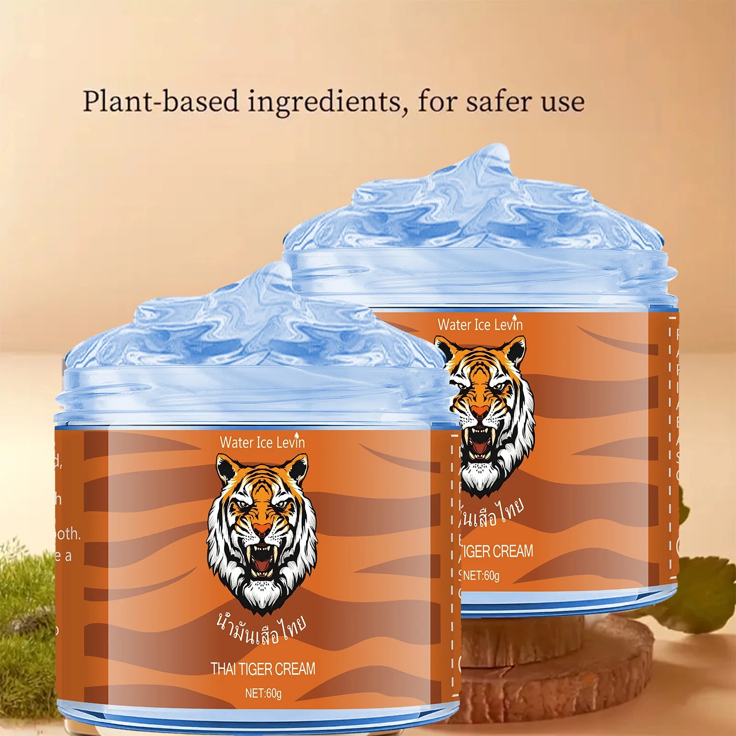 Thai Tiger Oil Cream Moisturizing Body Balm with Niacinamide 60g - 8