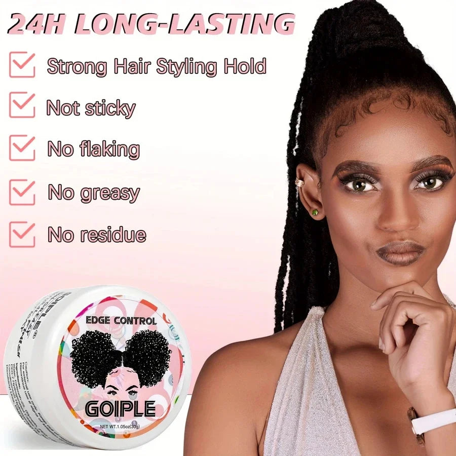Lace Tint Mousse Wax Stick Edge Control Gel Band and Brush Set - 15