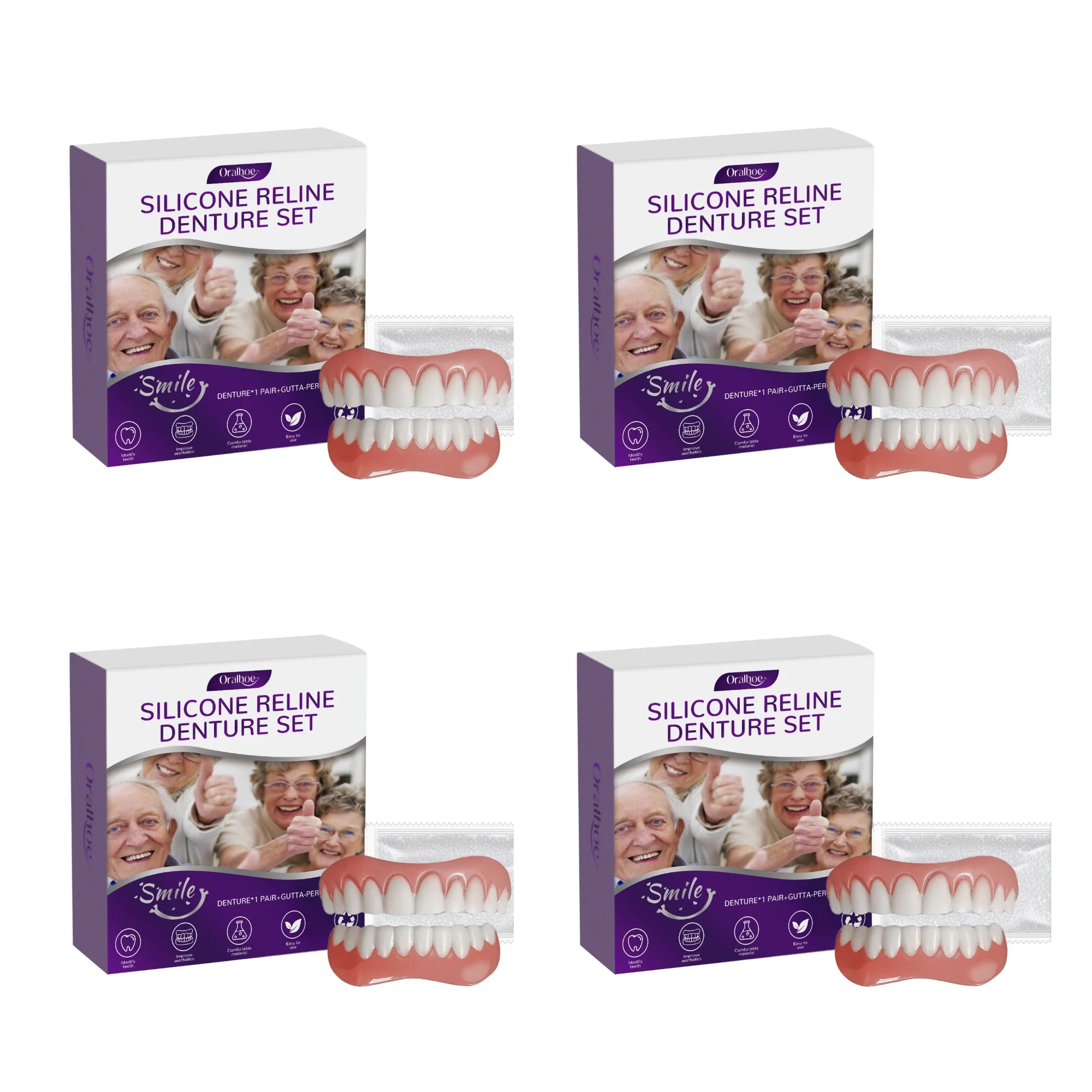 Cosmetic Denture Set for Instant Natural Smile - 13