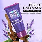 Purple Hair Mask Keratin Deep Conditioning Treatment for Damaged Hair