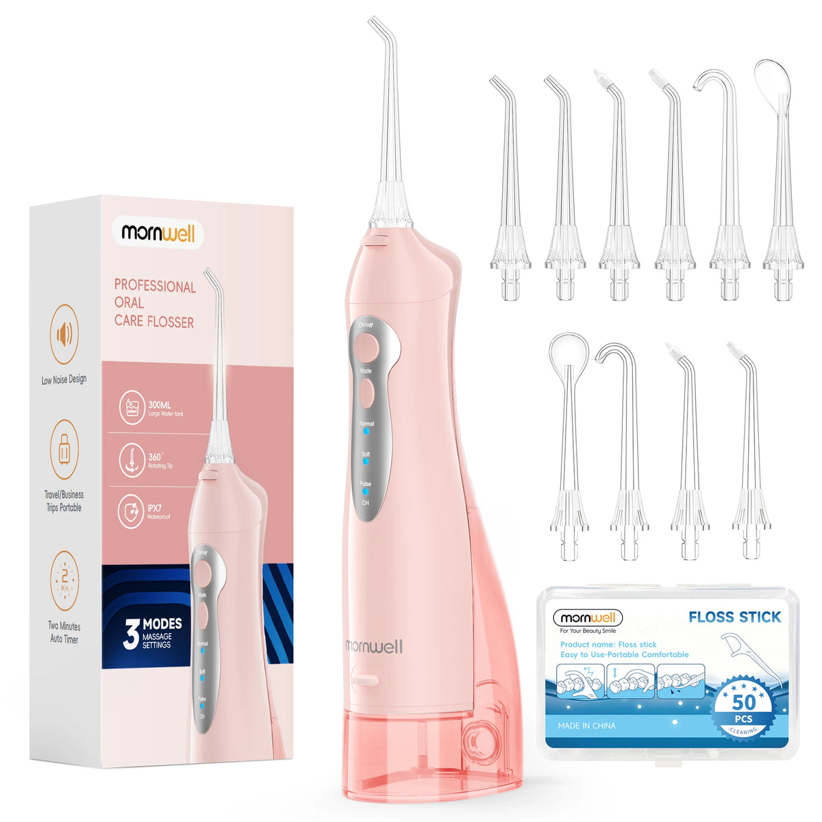 Portable Rechargeable Oral Irrigator Water Flosser for Teeth