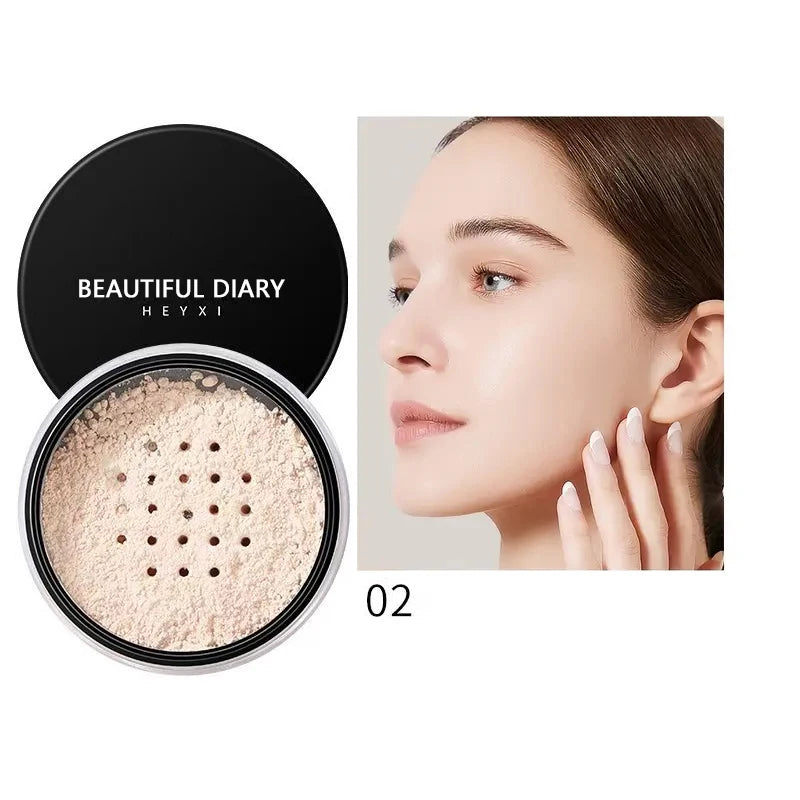 Beautiful Heyxi Loose Setting Powder Lightweight Waterproof Makeup - 8