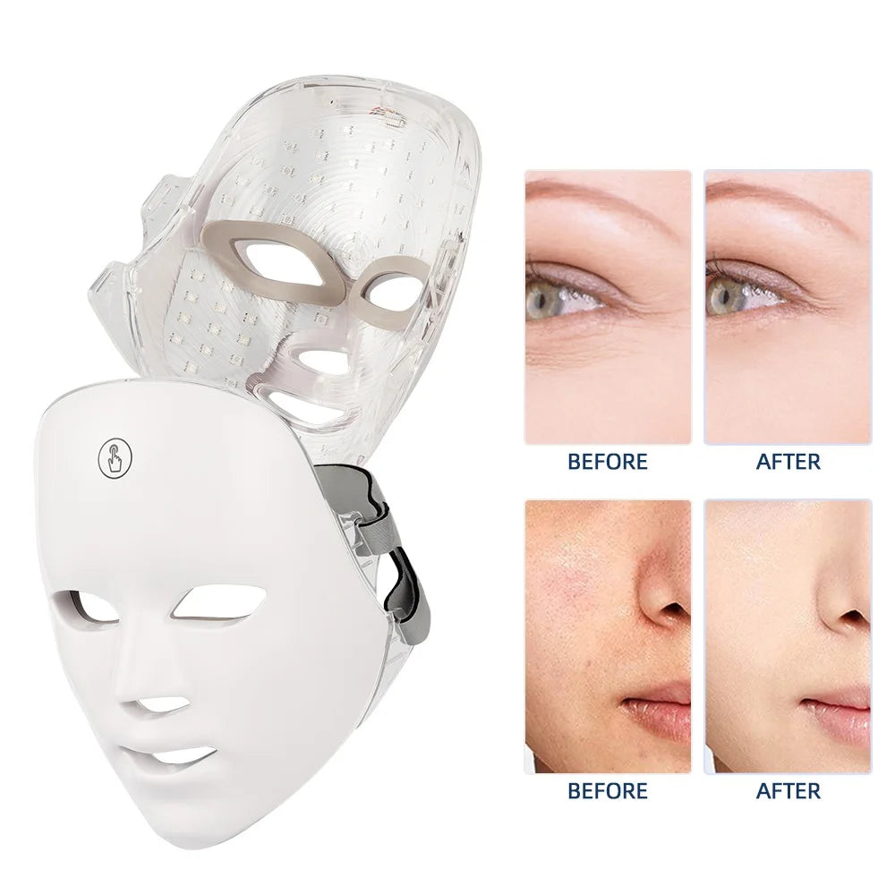 7-Color LED Light Therapy Face Mask for Skin Rejuvenation