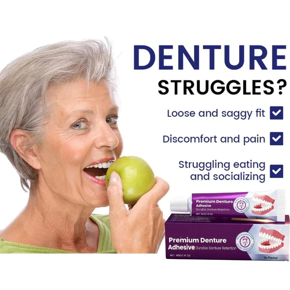 Long-Lasting Denture Adhesive Cream for Secure Hold