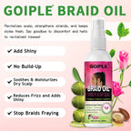 Goiple Braid Styling Kit Foam Mousse Braid Oil and Satin Bonnet