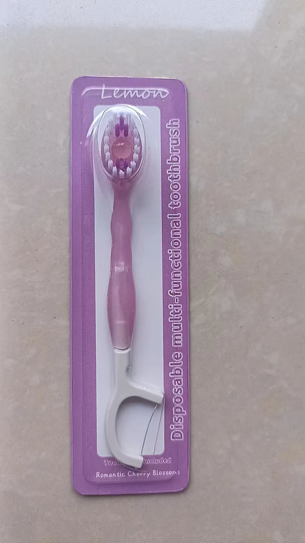Portable Disposable Toothbrush with Toothpaste Beads Travel Dental Set