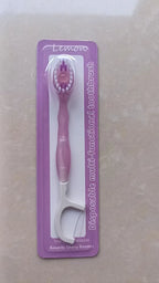 Portable Disposable Toothbrush with Toothpaste Beads Travel Dental Set